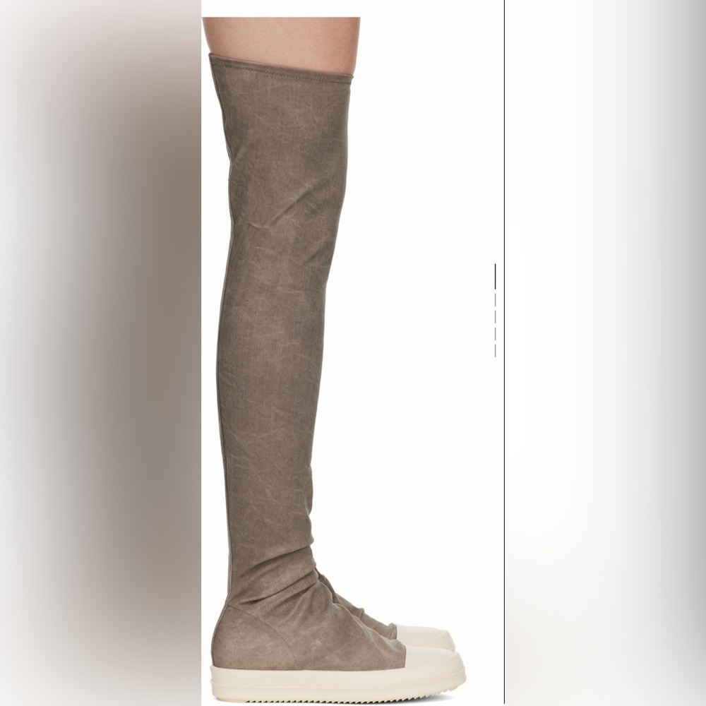 Rick Owens Brown Over-the-Knee Athletic Shoes